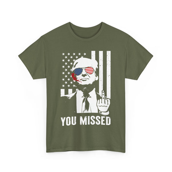 "You Missed" Trump Middle Finger Bloody Ear