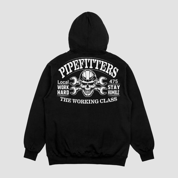 Customized Hooded Sweatshirt - Skull & Crossbones Design, Perfect for Casual Style