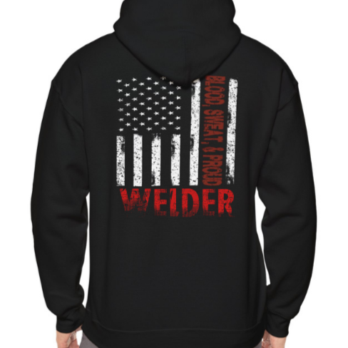 Customized American Flag  BLOOD, SWEAT, PROUD